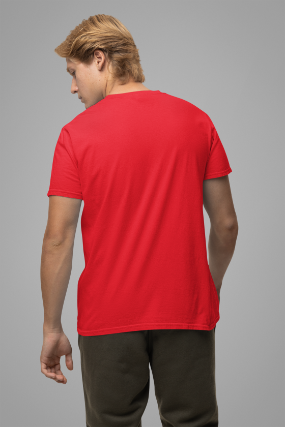 Classic Red Regular Fit T-Shirt - Image 3