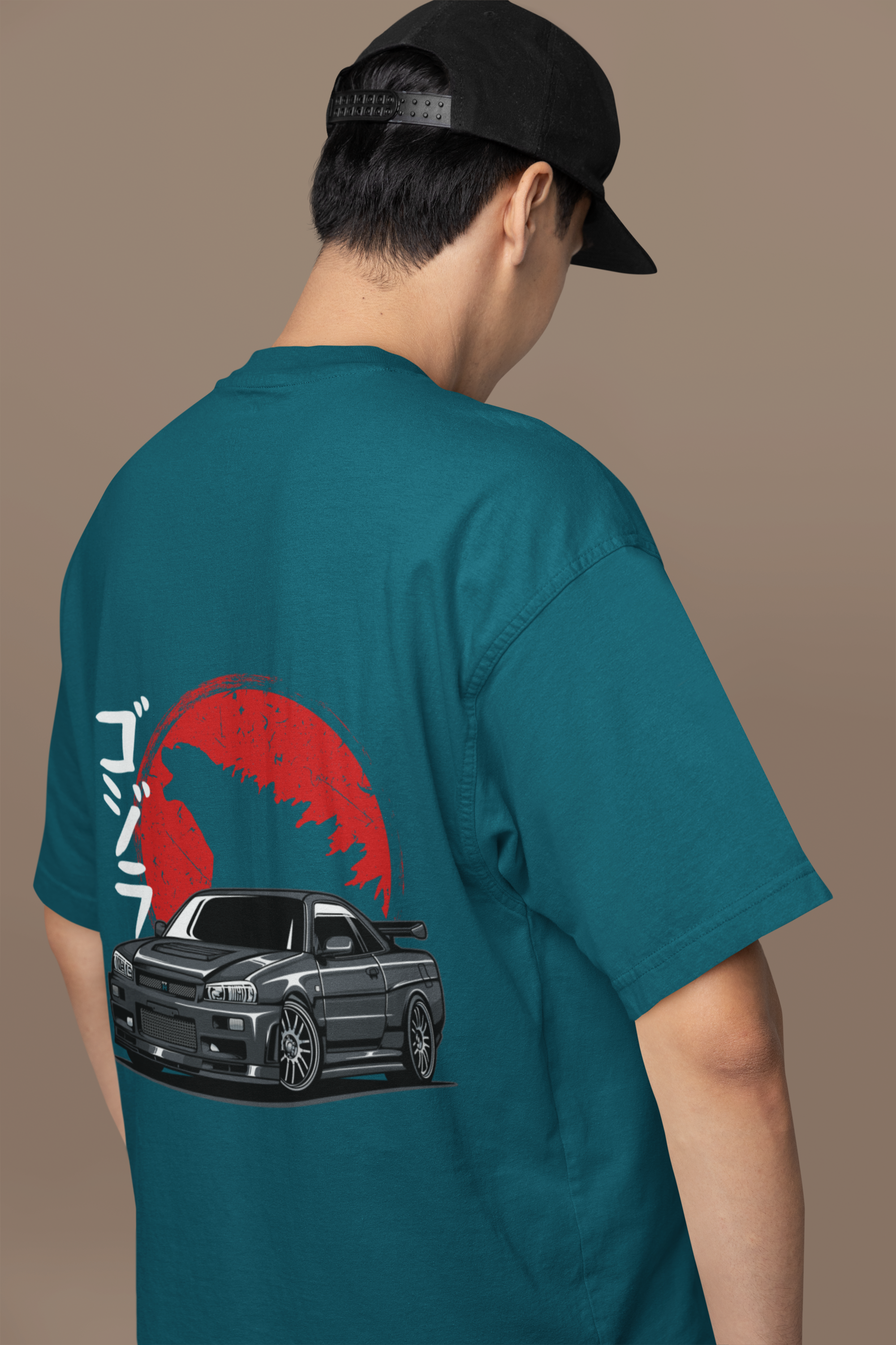 oversized teal T-shirt - Image 2